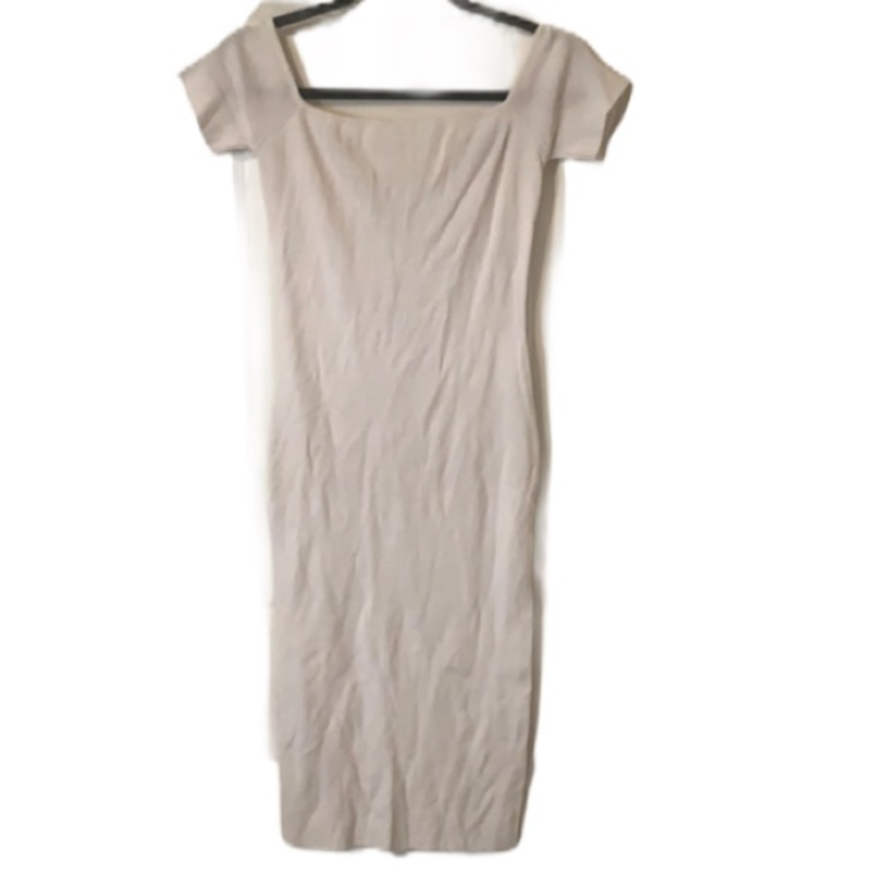 NWT JLUXLABEL White On/Off Shoulder Criss Cross Dr